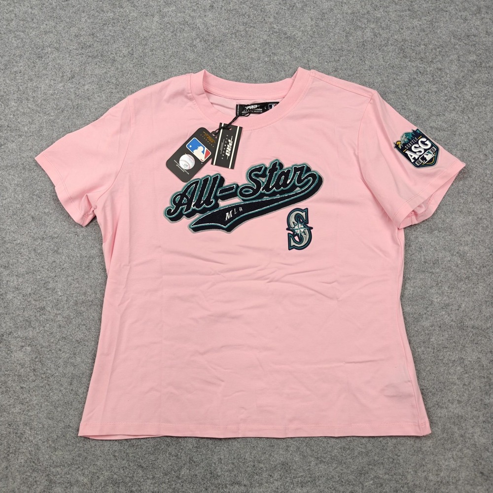Seattle Mariners Shirt Womens Large Pink MLB Baseball All-Star Game Pro Standard